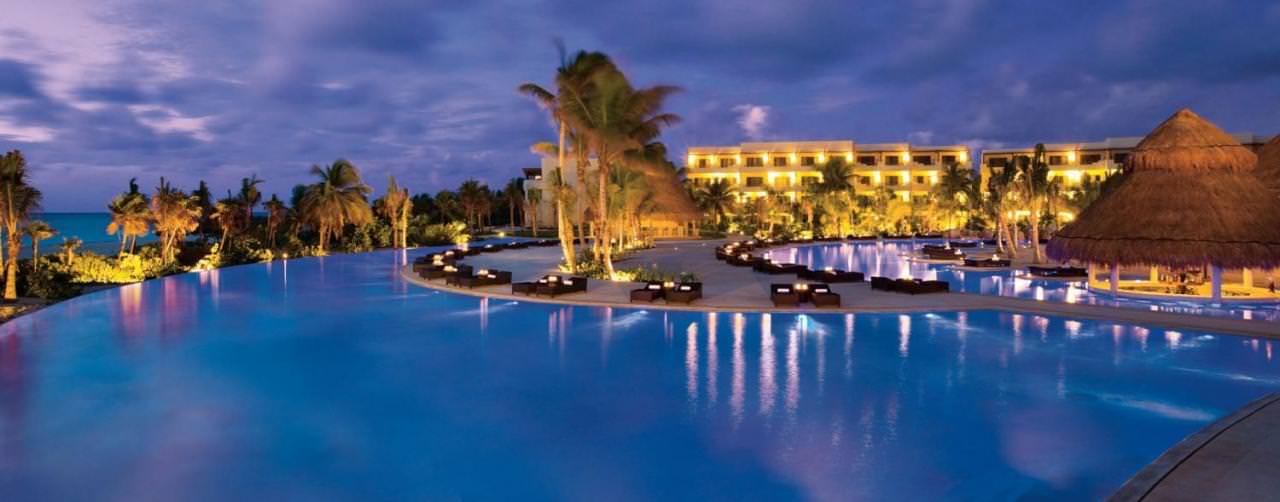 All Inclusive Resorts Secrets Resorts And Spas Pool Night View