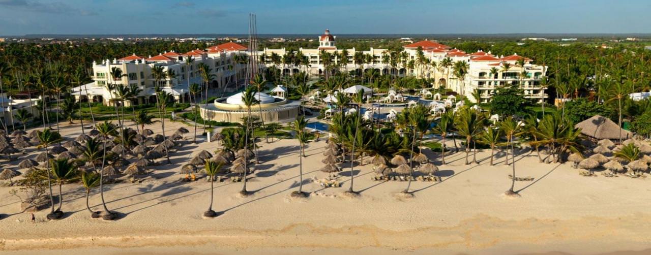 Beach Aerial Beach Resort View Iberostar Grand Hotel Bavaro Punta Cana Dominican Republic