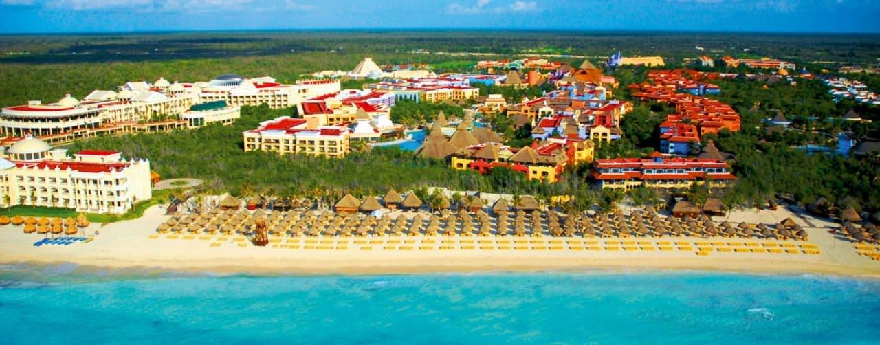 Beach Aerial Sea View Iberostar Paraiso Lindo Riviera Maya Mexico