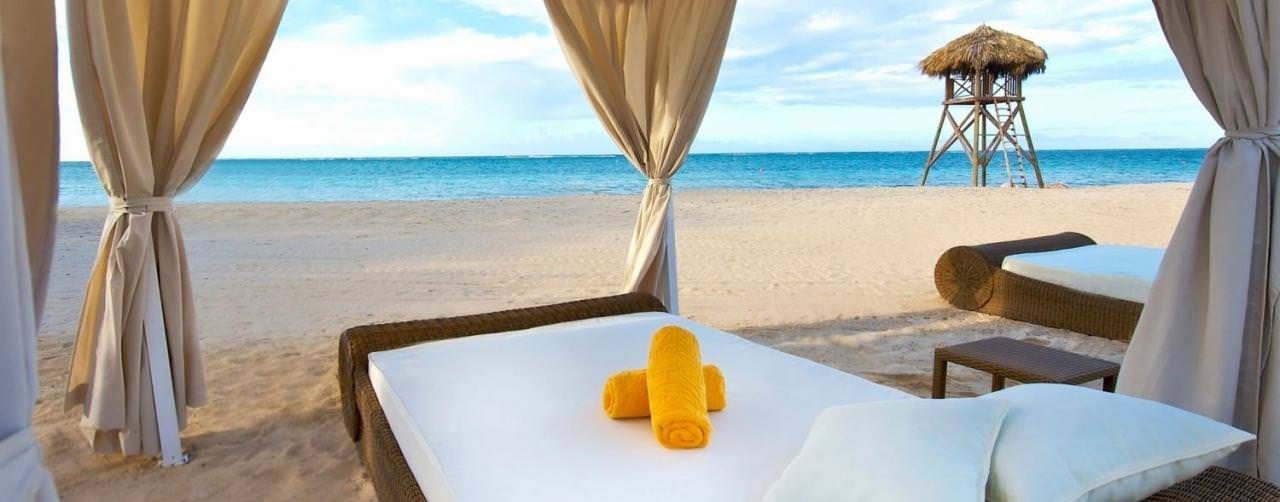 Beach Bali Beds Canopy View Relax Iberostar Grand Hotel Rose Hall Montego Bay Jamaica