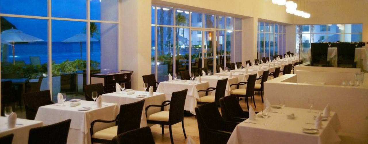 Cancun Mexico Le Blanc Spa Resort Restaurant Ocean View