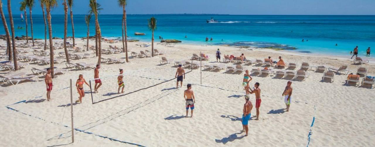 Cancun Mexico Riu Cancun Beach Activities Volley Ball