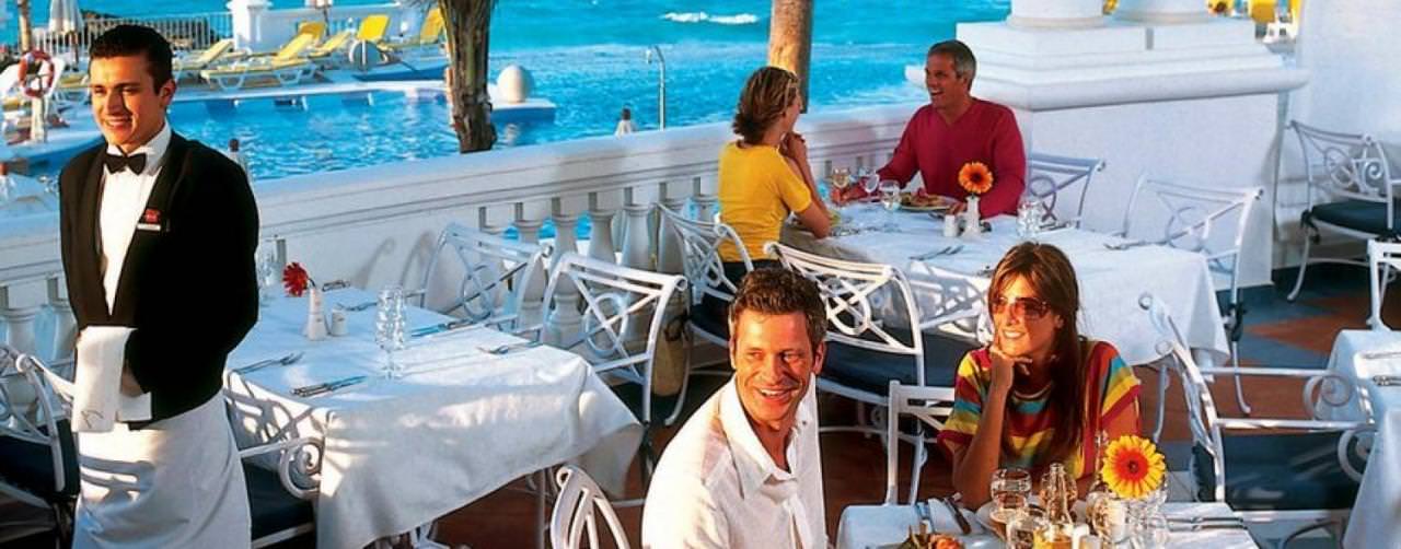 Cancun Mexico Riu Palace Las Americas Restaurant Ocean View