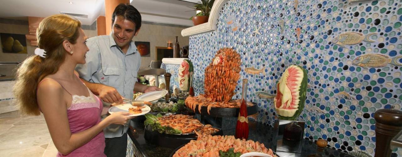 Cozumel Mexico Iberostar Cozumel Restaurant Seafood Buffet