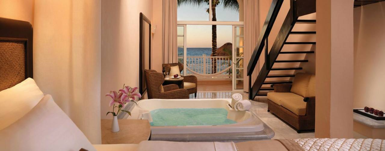 Cozumel Mexico Room Jacuzzi Balcony With Hammock Cozumel Palace