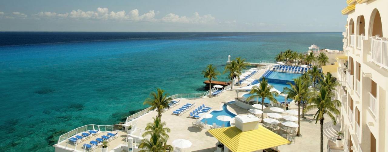 Cozumel Palace Cozumel Mexico Beach Aerial View From Balcony