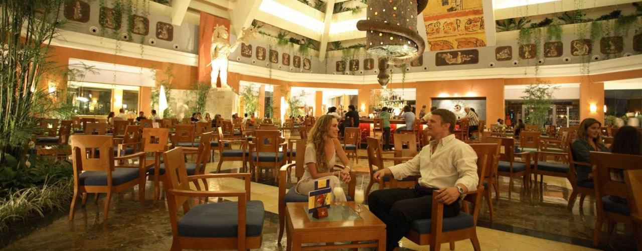 Iberostar Paraiso Maya Riviera Maya Mexico Amenities Lobby Mayan Temple Romance