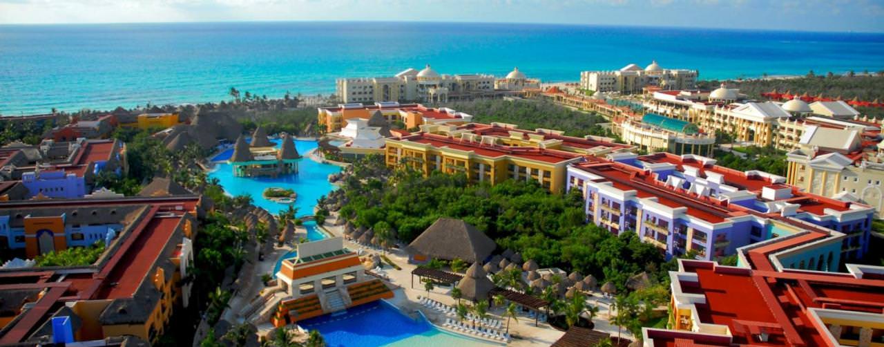 Iberostar Paraiso Maya Riviera Maya Mexico Pool Aerial View Wave Pool Beach