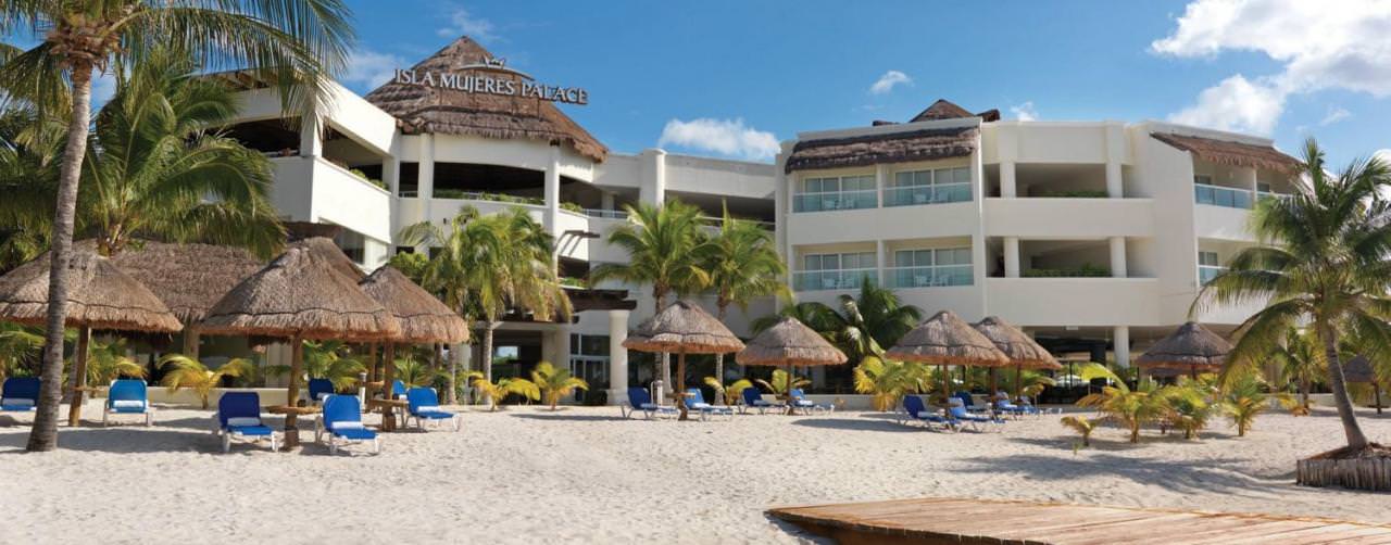 Isla Mujeres Palace Isla Mujeres Cancun Beach View From Sea Hotel Exterior