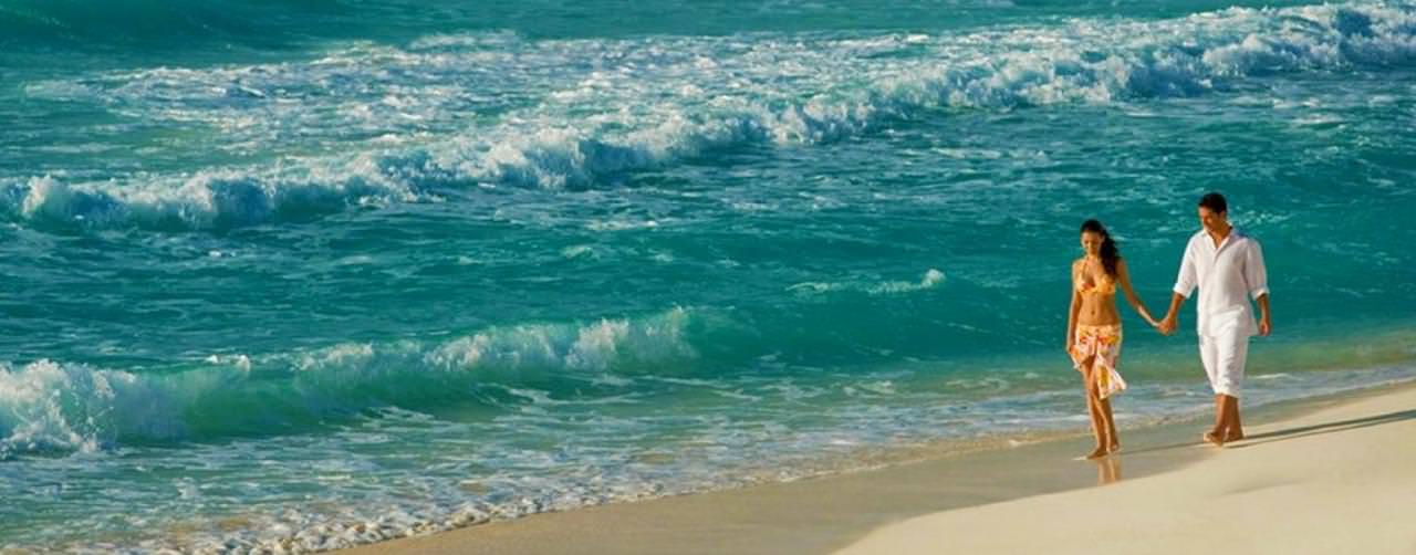 Le Blanc Spa Resort Cancun Mexico Beach Romance Walking