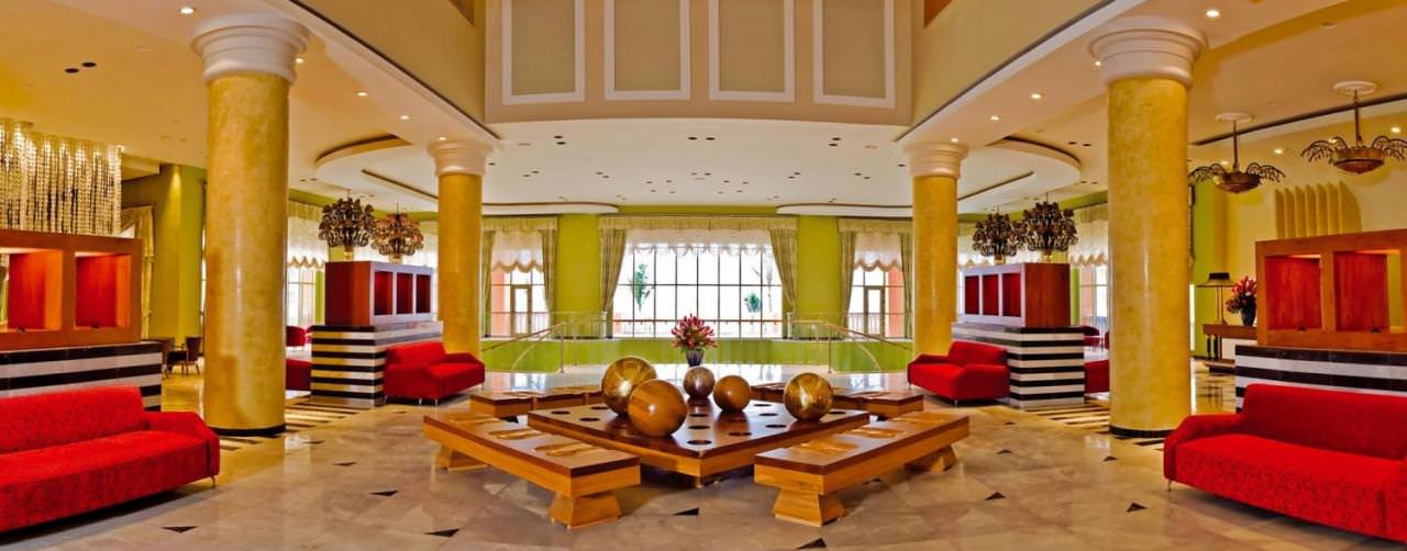 Montego Bay Jamaica Amenities Lobby Luxurious Iberostar Rose Hall Suites