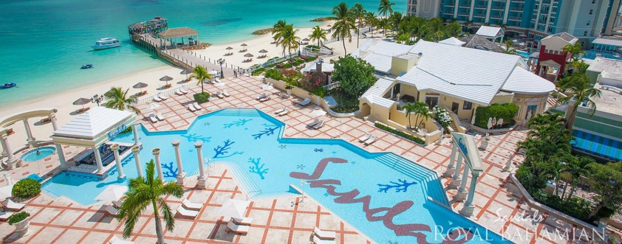 Nassau Bahamas Sandals Royal Bahamian Spa Resort Offshore Island Slide 02