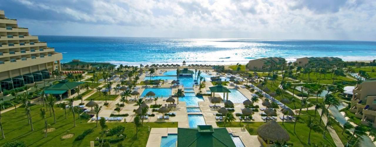 Pool Aerial View Beach View Courtyard Iberostar Cancun Cancun Mexico