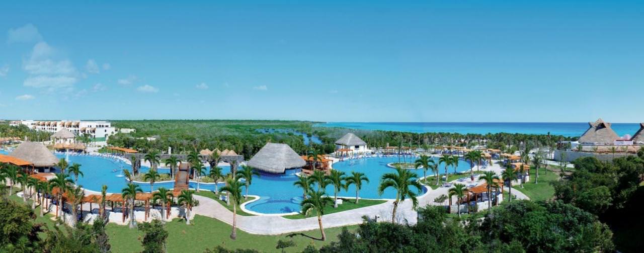Pool Aerial View Courtyard Valentin Imperial Maya Riviera Maya Mexico