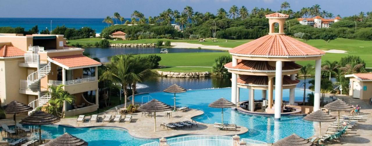 Pool Divi Villas Bridge Swim Up Bar Golf Course Divi Aruba All Inclusive Aruba Caribbean
