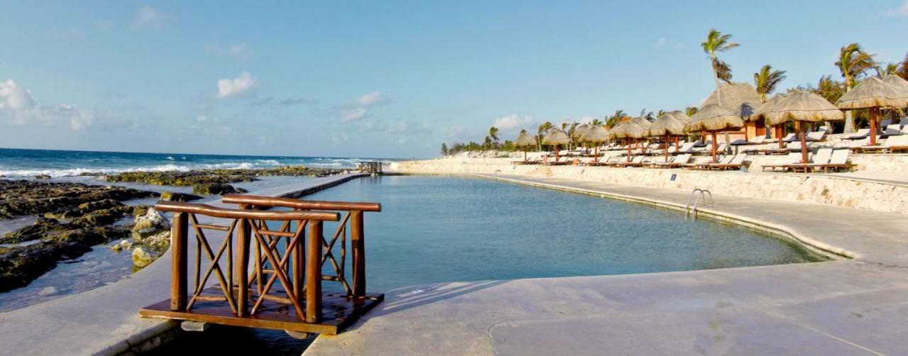Pool Ocean Front Grand Palladium White Sands Resort Riviera Maya Mexico