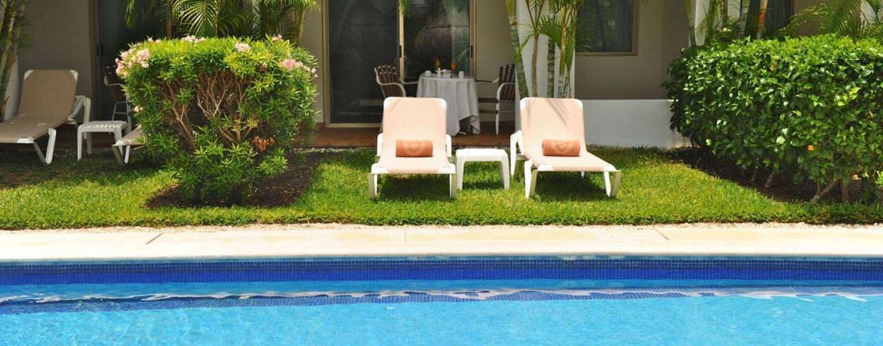 Pool Swim Up Room Lounge Chairs Patio Valentin Imperial Maya Riviera Maya Mexico