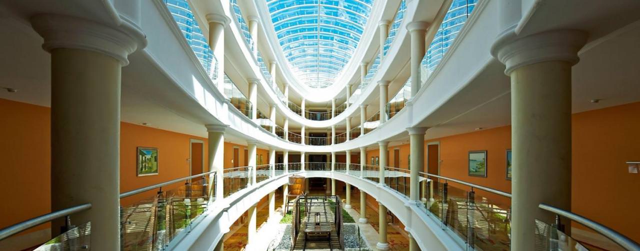 Punta Cana Dominican Republic Iberostar Grand Hotel Bavaro Amenties Lobby Interior Coridor View