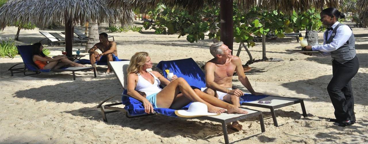 Punta Cana Dominican Republic Luxury Bahia Principe Esmeralda Beach Waiter Service