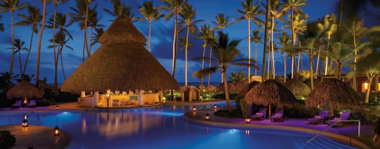 Punta Cana Dominican Republic Secrets Royal Beach Punta Cana Secrb_poolbar_night_1a
