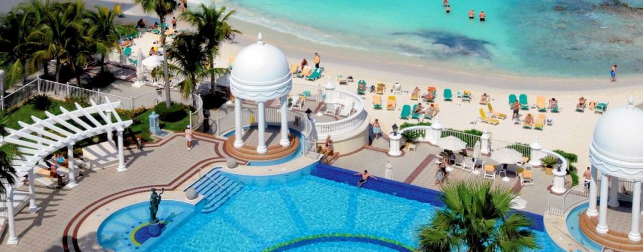 Riu Palace Las Americas Cancun Mexico Pool Aerial View From Balcny