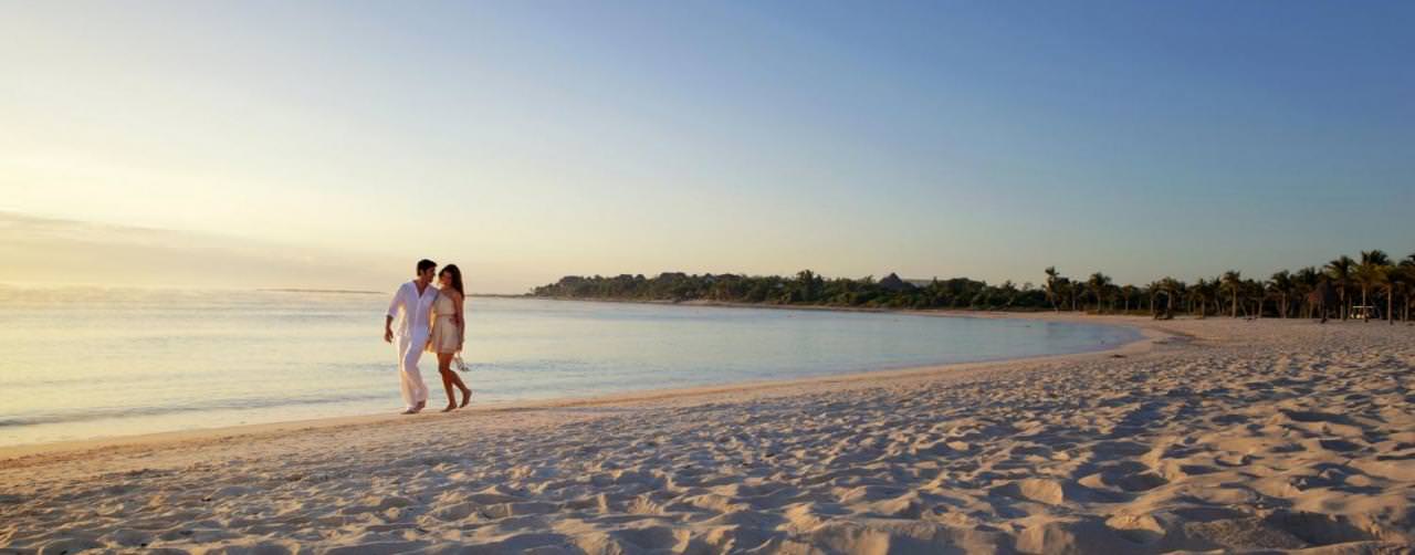 Riviera Maya Mexico Barcelo Maya Palace Deluxe Beach Walk Couple