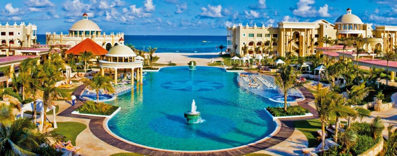 Riviera Maya Mexico Iberostar Grand Hotel Paraiso Pool Aerial Salt Water View
