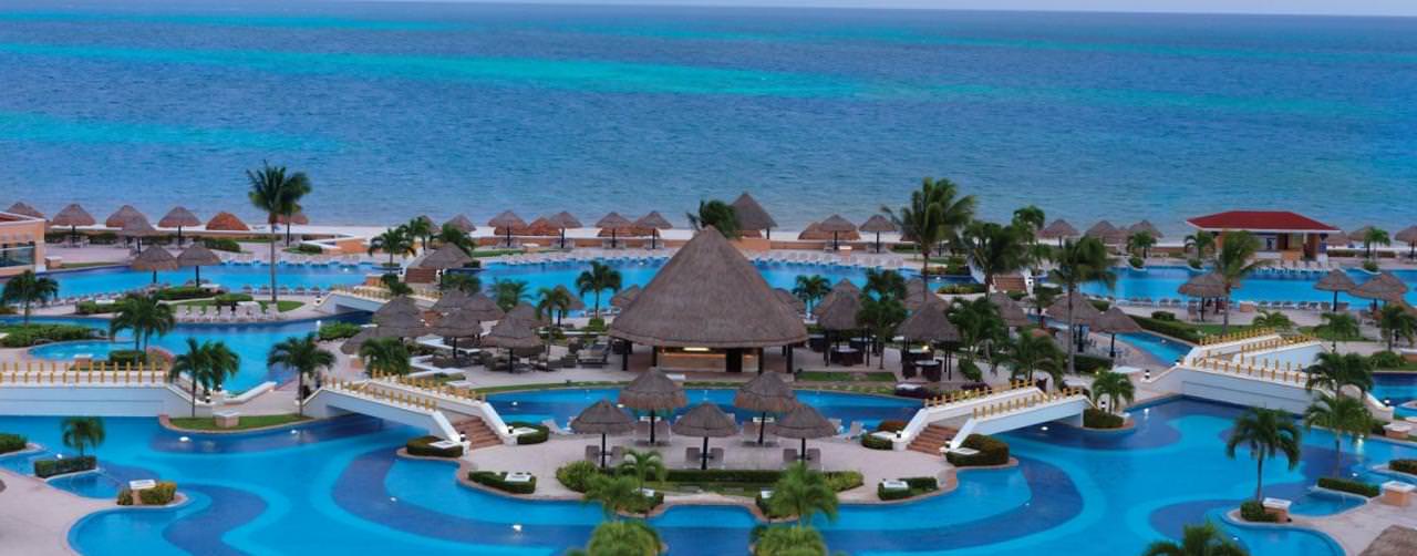 Riviera Maya Mexico Pool Aerial View Ocean View Moon Palace Golf Spa Resort