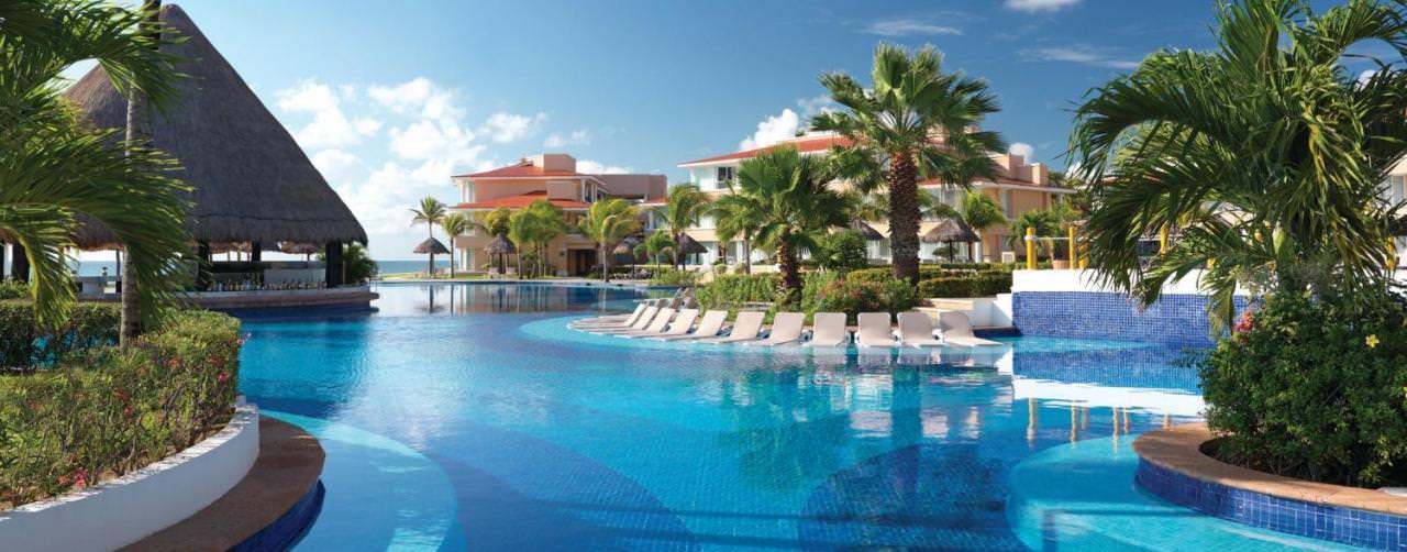 Riviera Maya Mexico Pool Island Palms Swim Up Bar Moon Palace Golf Spa Resort