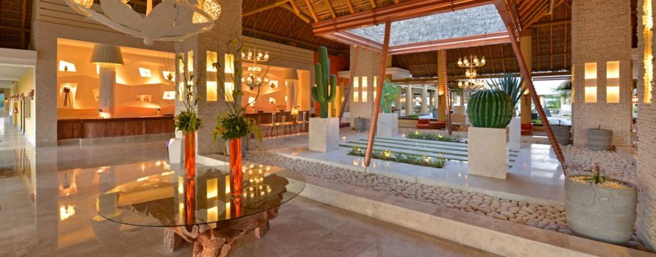 Riviera Nayarit Puerto Vallarta Amenities Lobby At Night Reception Iberostar Playa Mita