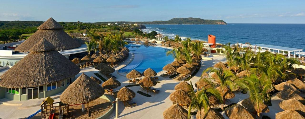 Riviera Nayarit Puerto Vallarta Iberostar Playa Mita Pool Aerial View Beach Mountains
