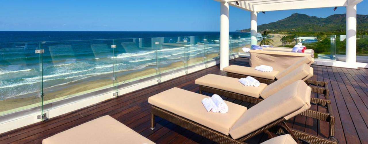 Riviera Nayarit Puerto Vallarta Iberostar Playa Mita Spa Lounge Chairs Infinity Ocean View