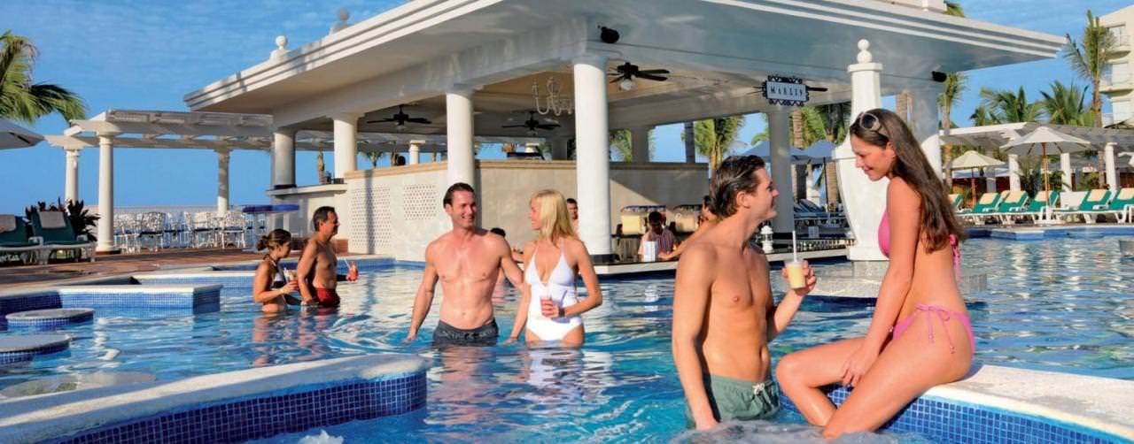 Riviera Nayarit Puerto Vallarta Pool Jacuzzi Romance Swim Up Bar Riu Palace Pacifico