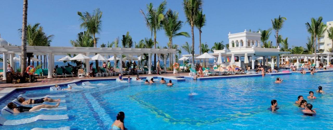 Riviera Nayarit Puerto Vallarta Pool Submerged Lounge Chairs Riu Palace Pacifico