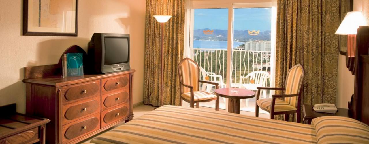 Riviera Nayarit Puerto Vallarta Room Partial Ocean View Double Beds Balcony Riu Vallarta Hotel