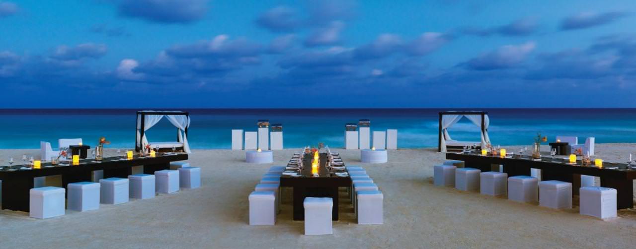 Wedding On Beach Set Up Le Blanc Spa Resort Cancun Mexico