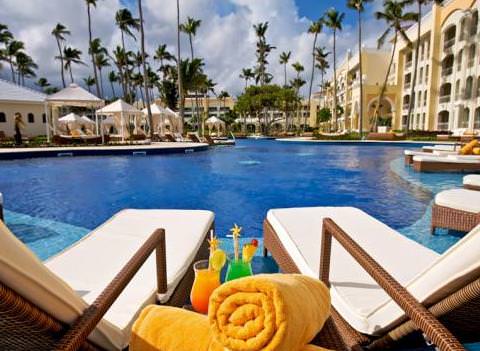 Iberostar Grand Hotel Bavaro Pool With Lounge Chairs